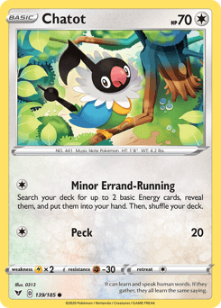 Chatot 139/185 — Vivid Voltage