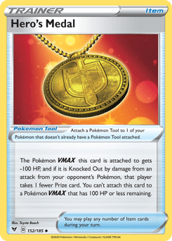 Hero's Medal 152/185 — Vivid Voltage
