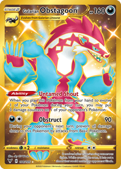 Galarian Obstagoon 198/185 — Vivid Voltage