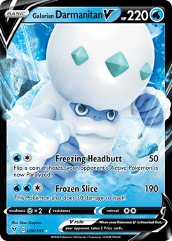 Galarian Darmanitan V 36/185 — Vivid Voltage