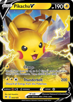 Pikachu V 43/185 — Vivid Voltage