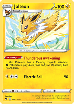 Jolteon 47/185 — Vivid Voltage