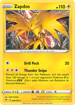 Zapdos 48/185 — Vivid Voltage