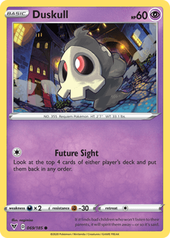 Duskull 69/185 — Vivid Voltage