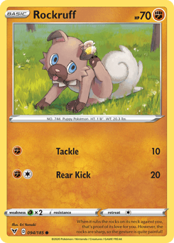 Rockruff 94/185 — Vivid Voltage