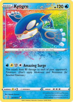 Kyogre 21/72 — Shining Fates