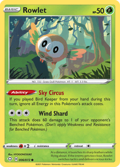 Rowlet 6/72 — Shining Fates