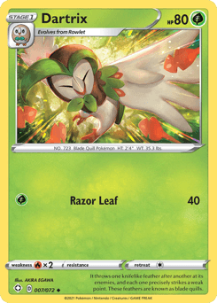 Dartrix 7/72 — Shining Fates