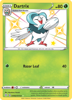Dartrix SV002/122 — Shining Fates Shiny Vault