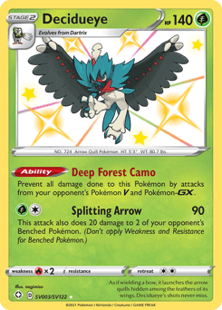Decidueye SV003/122 — Shining Fates Shiny Vault