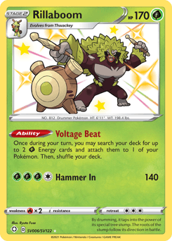 Rillaboom SV006/122 — Shining Fates Shiny Vault