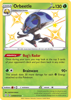 Orbeetle SV009/122 — Shining Fates Shiny Vault