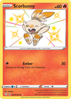 Scorbunny SV015/122 — Shining Fates Shiny Vault
