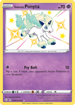 Galarian Ponyta SV047/122 — Shining Fates Shiny Vault
