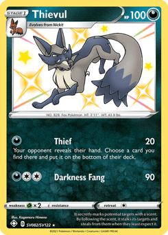 Thievul SV082/122 — Shining Fates Shiny Vault