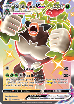 Rillaboom VMAX SV106/122 — Shining Fates Shiny Vault