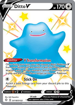 Ditto V SV118/122 — Shining Fates Shiny Vault