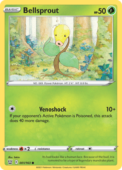 Bellsprout 1/163 — Battle Styles