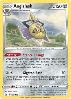 Aegislash 108/163 — Battle Styles