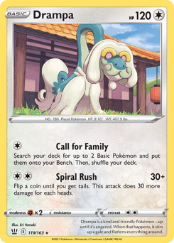 Drampa 119/163 — Battle Styles