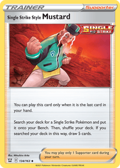 Single Strike Style Mustard 134/163 — Battle Styles
