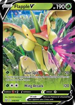 Flapple V 18/163 — Battle Styles
