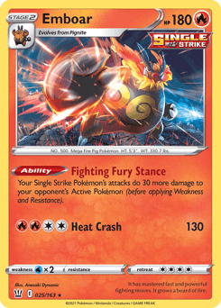 Emboar 25/163 — Battle Styles