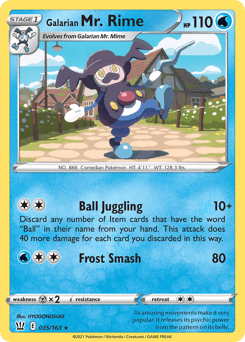 Galarian Mr. Rime 35/163 — Battle Styles
