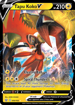Tapu Koko V 50/163 — Battle Styles