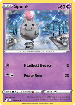 Spoink 55/163 — Battle Styles