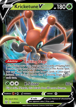 Kricketune V 6/163 — Battle Styles