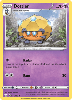 Dottler 64/163 — Battle Styles