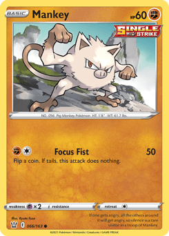 Mankey 66/163 — Battle Styles