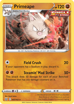 Primeape 67/163 — Battle Styles