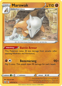 Marowak 70/163 — Battle Styles