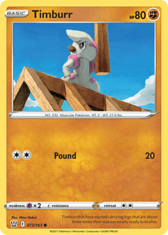 Timburr 73/163 — Battle Styles