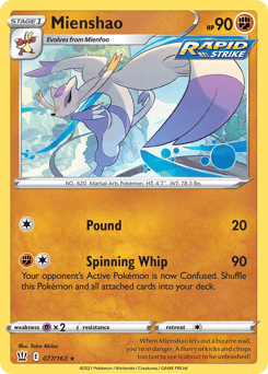 Mienshao 77/163 — Battle Styles