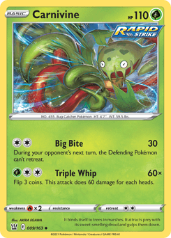 Carnivine 9/163 — Battle Styles