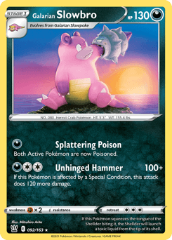 Galarian Slowbro 92/163 — Battle Styles