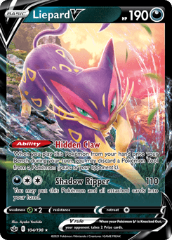 Liepard V 104/198 — Chilling Reign