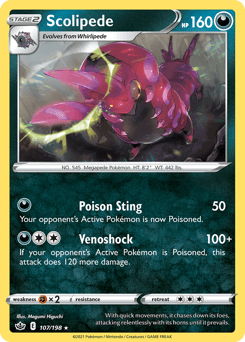 Scolipede 107/198 — Chilling Reign