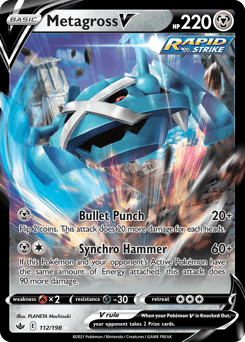 Metagross V 112/198 — Chilling Reign