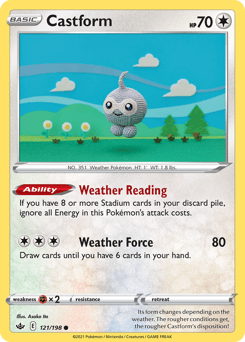 Castform 121/198 — Chilling Reign
