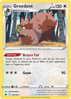 Greedent 128/198 — Chilling Reign