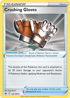 Crushing Gloves 133/198 — Chilling Reign
