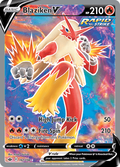 Blaziken V 161/198 — Chilling Reign