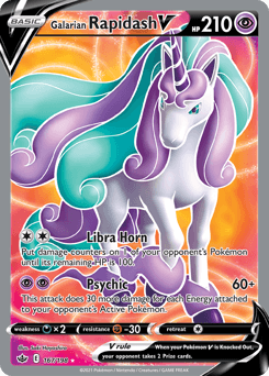 Galarian Rapidash V 167/198 — Chilling Reign