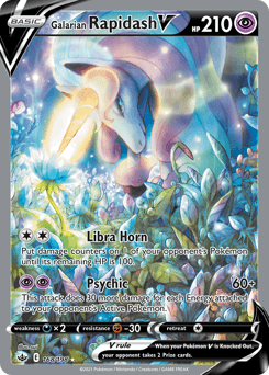 Galarian Rapidash V 168/198 — Chilling Reign