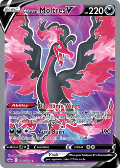 Galarian Moltres V 176/198 — Chilling Reign