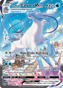Ice Rider Calyrex VMAX 203/198 — Chilling Reign